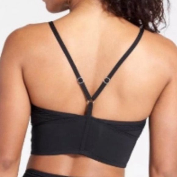 Athleta Mesh Bralette Bikini Top size S Black - Picture 5 of 6